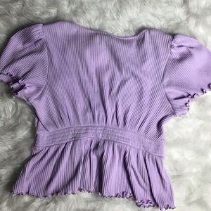 Purple crop top